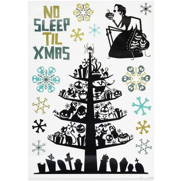 DISNEY Nightmare Before Christmas Tim Burton Window Cling Decorations NIB - Picture 3 of 6